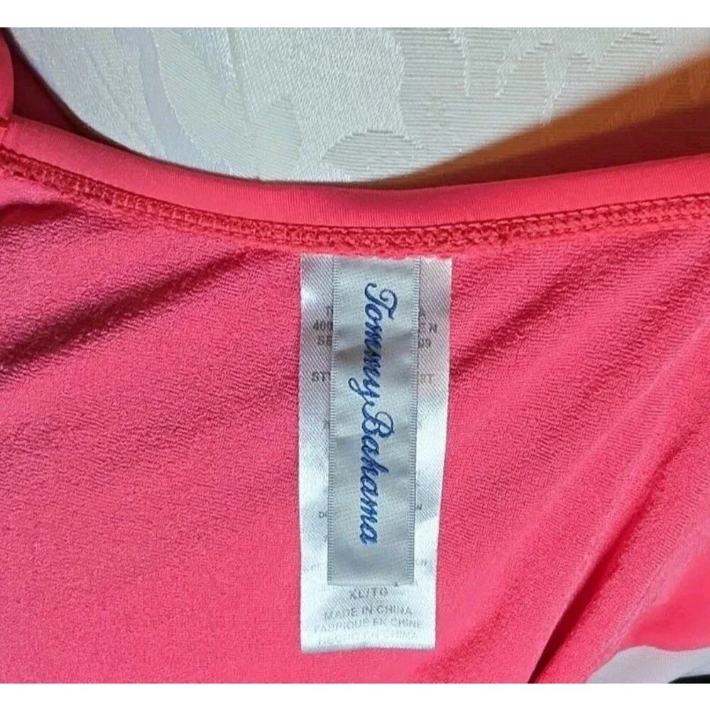 Tommy Bahama Coral Swim Tankini Top Size XL Beach Vacation Poolside Classic